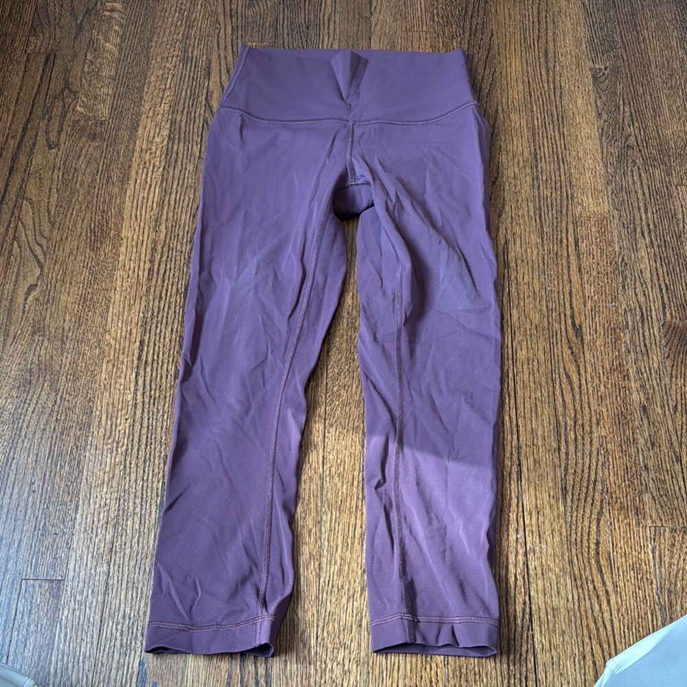 Lululemon Cropped Purple Leggings